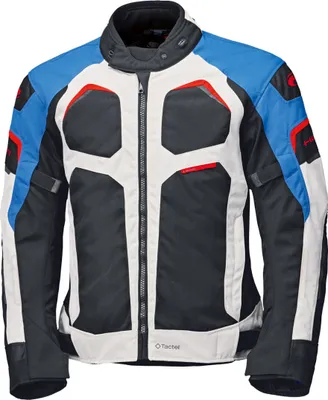 Image de Veste textile imperméable pour moto Held Manzano Top, blanc/noir/bleu, XL