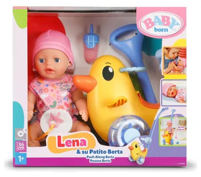 Produktbild von Baby Born Lena Puppe +  Berta Entlein 36cm