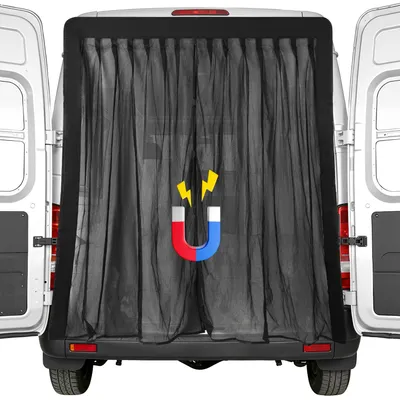 Produktbild von Eikuavons Auto Moskitonetz für Autotür 180×150 cm Magnet Fliegengitter Insektenschutznetz für Auto Van SUV Camping