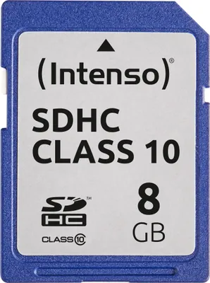 Produktbild von Intenso 8 GB SDHC Karte Class 10