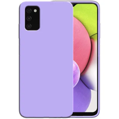 Produktbild von Smartphonica Silikonhülle für Samsung Galaxy A03s Hülle mit weicher Innenseite - Lila
