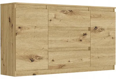 Obrázek produktu pro Komoda 140 cm zásuvky dveře skříňka FRAMIRE R-140-S3 artisan