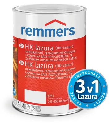 Produktbild von Remmers HK Lazura Holzlasur 3-in-1 Wetterschutz, Schimmel- & Algenschutz für Außenholz