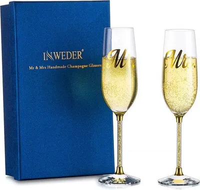 Productafbeelding van Famanu champagneglazen set - Hoogwaardig glas, stijlvol design