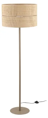 Produktbild von Stehlampe Metall E27 159 cm hoch Sandfarben Natur rund Modern