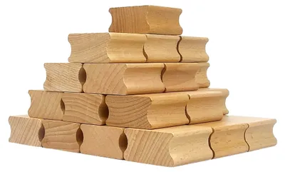 Produktbild von 30 Stück Holzstempel Rohlinge 40x40x20mm Quadratische Blanko Stempel für DIY Projekte