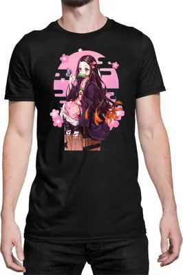 Obrázok produktu pre Mužské Tričko Demon Anime Slayer Kimetsu No Yaiba Nezuko Kamado 100, Man 3XL / čierna