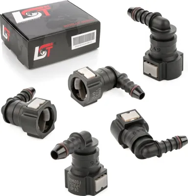 Produktbild von 5x Schnellverschluss Kraftstoffleitung Schlauchkupplung L-Stück schmal 9,49 *8mm