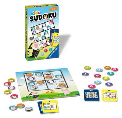 Produktbild von Ravensburger Kids Sudoku 20850, Logikspiel für Kinder von 5 bis 10 Jahren