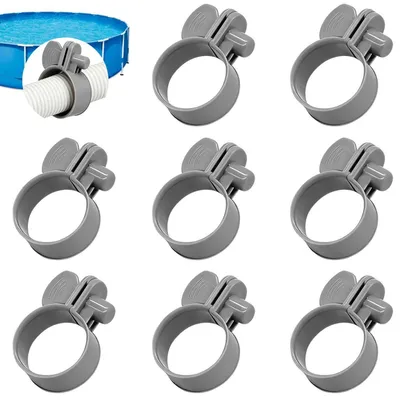 Produktbild von Schlauchschellen Poolschlauch 32mm Kunststoff 8 Stück