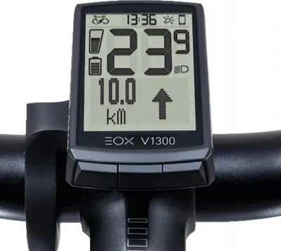 Produktbild von Sigma EOX VIEW 1300 E-Bike-Computer Schwarz - Kabelloses Display mit Komoot-N...
