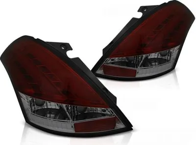Image de Barre lumineuse LED pour feux arrière, compatible avec la Suzuki Swift IV (FZ, NZ) année 2010-2017, rouge/fumée