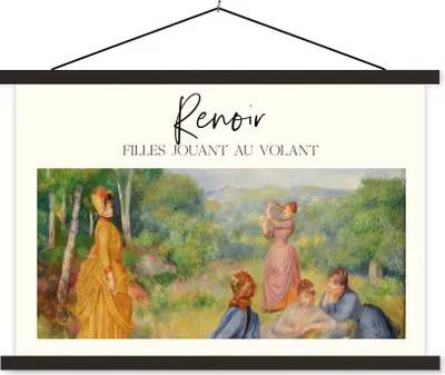 Produktbild von MuchoWow® Textilposter Kunst - Renoir - Alte Meister 120x80 cm mit schwarzem Rahmen - Wanddeko