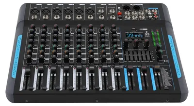 Immagine prodotto di Mischatore audio, 10 canali, compatibile con microfoni dinamici, nero, L