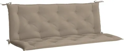 Obrázek produktu pro vidaXL Polštář na zahradní lavici Taupe 150x(50+50)x7 cm Oxfordská tkanina