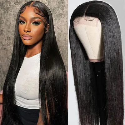 Produktbild von 4x4 HD Lace Front Perücke aus Echthaar, 14 Zoll