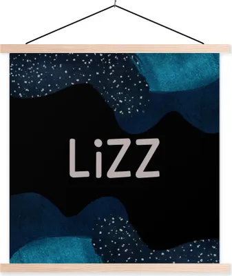 Produktbild von MuchoWow® Textilposter Lizz - Pastell - Mädchen 60x60 cm mit holzfarbenen Rahmen - Wanddekoration