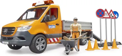 Zdjęcie produktu dla BRUDER MB Sprinter Municipal, Zestaw pojazdów, 3 lat(a), Kopolimer akrylonitrylo-butadieno-styrenowy (ABS), Wielobarwny