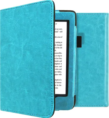 Productafbeelding van imoshion Vegan Leather Bookcase voor de Kobo Nia - Lichtblauw