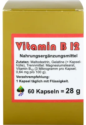 Obrázek produktu pro Vitamin B12 Kapsle 60 kapslí