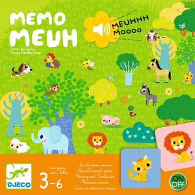 Produktbild von Djeco-Spiel mit Memo Meuh-Sounds