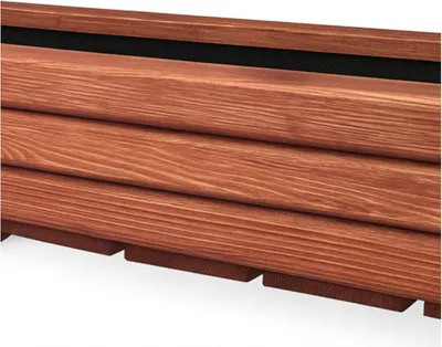 Produktbild von HolzGarden Pflanzkübel Holz Rechteckig 118x25x25 cm Imprägniert Farbe Mahagoni Wetterfest Blumenkasten Blumentopf Balkon Garten Pflanzkasten 43l