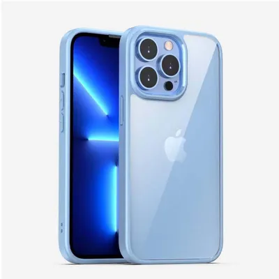 Produktbild von Smartphonica TPU Strong Case mit klarer Rückseite für iPhone 13 Pro - Hellblau