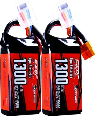 Produktbild von RC Lipo-Akku, 1100mAh/1300mAh/1500mAh Kapazität, 120C Entladegeschwindigkeit, Mit 2*Batterie