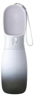 Hundetrinkflasche 500 ml mit Futterbehälter, tragbar, für unterwegs