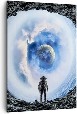Produktbild von Bild auf Leinwand - Leinwandbild - Einteilig - Kosmos Planet - 50x70cm - Wand Bild - Wanddeko - Wandbilder - Leinwanddruck - Kunstdruck - Wanddekoration - Leinwand bilder - Wandbild - PA50x70-4025