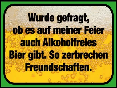 Produktbild von vianmo Holzschild 30x40 cm alkoholfreies Bier zerbricht