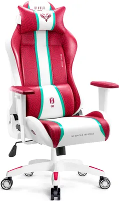 Produktbild von Diablo X-One 2.0 Gaming Stuhl Bürostuhl Schreibtischstuhl Verstellbare Armlehnen, Nacken/-Lendenkissen Farbe: Candy Rose, Größe: Normal