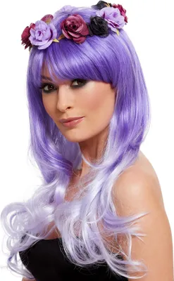 Produktbild von Märchenfee lila - Kostüm Perücke für Fasching