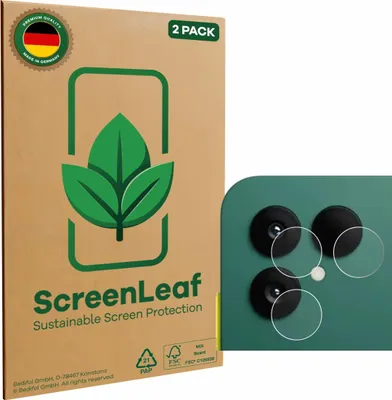 Produktbild von 2x ScreenLeaf Schutzfolie für Fairphone 6 (NUR Kamera) nachhaltiger Displayschutz Display Schutz Folie Klar Transparent