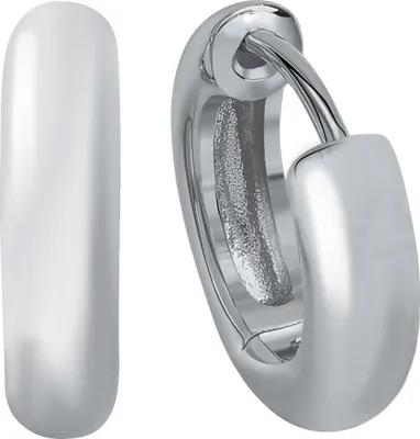 Produktbild von V Creolen 925/- Sterling Silber 1,6cm Silbergrau ohne Stein 271210295