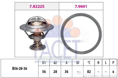 Produktbild von FACET Thermostat Kühlmittel 82°C für MITSUBISHI ASX (GAW) OUTLANDER III (GGW, GFW, ZJ) Outlander II SUV (CWW) Lancer VIII Schrägheck (CXA)