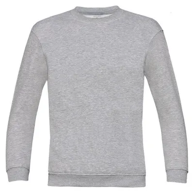 Productafbeelding van B&C - Kinder sweatshirt met aangezette mouwen, model FK1971 (maat 140-146) (Grijze melange)
