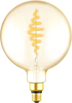 Image de LED Spiral Filament G200 Globe 7W = 40W E27 Or 470lm extra blanc chaud 1800K DIMMABLE