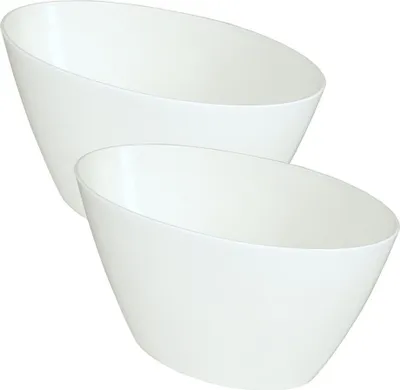 Produktbild von MePla - 2 Stück - Orchideen-Schiffchen L 25 weiss