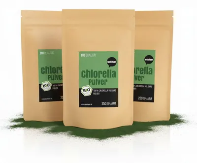 Produktbild von Wohltuer Chlorella Algen Pulver - 250g
