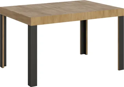 Produktbild von Ausziehbarer Tisch 90x130/234 cm Nature Oak Line Anthrazit Gestell