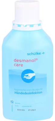 Immagine prodotto di Disinfettante per mani a base di alcol Desmanol care 500 ml