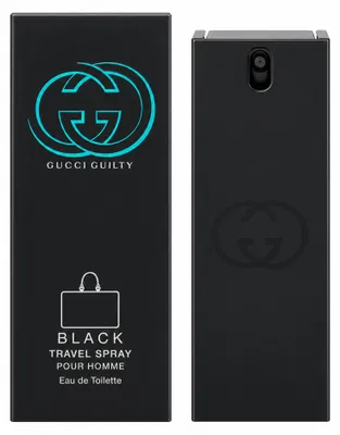 Obrázek produktu pro Gucci Guilty Black cestovní sprej Pour Homme toaletní voda 30ml, Obrázek vytvořený pomocí AI