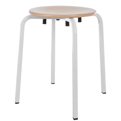 Produktbild von Gymnastikhocker Exklusiv mit Holzsitzfläche, ø 35 cm, Sitzhocker, Hocker