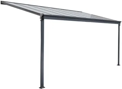 Produktbild von Terrassenüberdachung 312 x 303 x 226 / 278 cm (Grau)