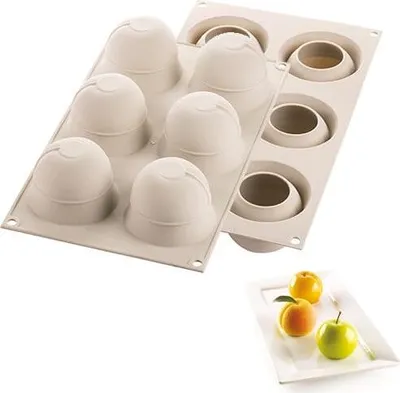 Zdjęcie produktu dla SILIKOMART Foremka do ciastek Zestaw 6 foremek do ciastek Silikonowa szara nowość