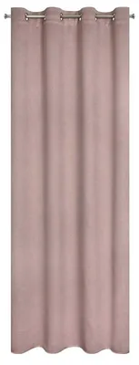 Zdjęcie produktu dla Eurofirany 386928, Przezroczysty, Różowy, Monochromatyczny, Poliester, Oczko, 340 g/m²