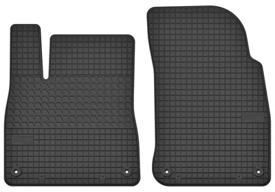 Produktbild von Gummi-Fußmatten Vorne für Audi Q7 II 2015- (SUV) – 2-tlg, Schwarz, passgenau – Wielganizator SolidTread