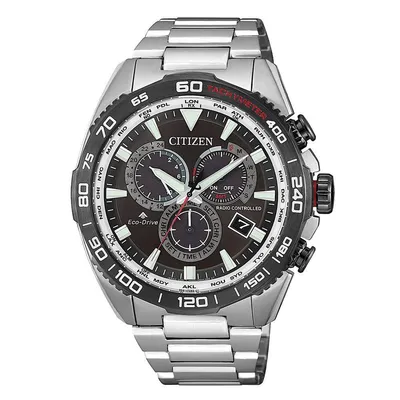 Produktbild von Citizen Herrenuhr CB5036-87X Funkuhr Taucher Eco Drive Solar Chronograph Saphirglas Edelstahl schwa