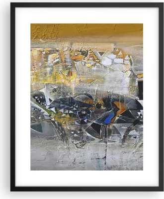 Produktbild von Gerahmtes Poster - Schwarzer Rahmen - Abstraktion modern - 40x50 cm - Wand Bild - Wanddeko - Wandbilder - Kunstposter - Wandposter - Bilderrahmen - Bilder - Kunstdruck - Wandbild - P2BPA40x50-4001